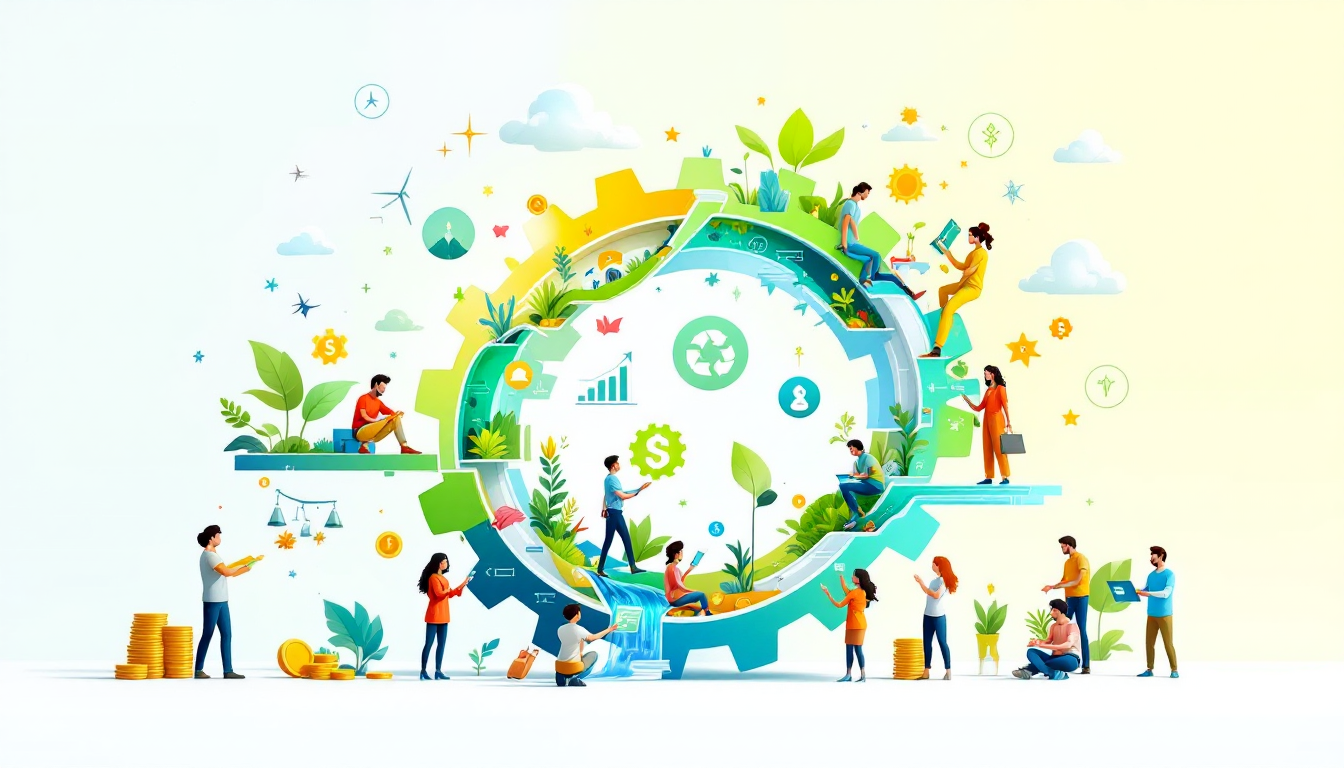 Ciclo da Economia Circular: Sustentabilidade, Tecnologia e Lucro em Harmonia